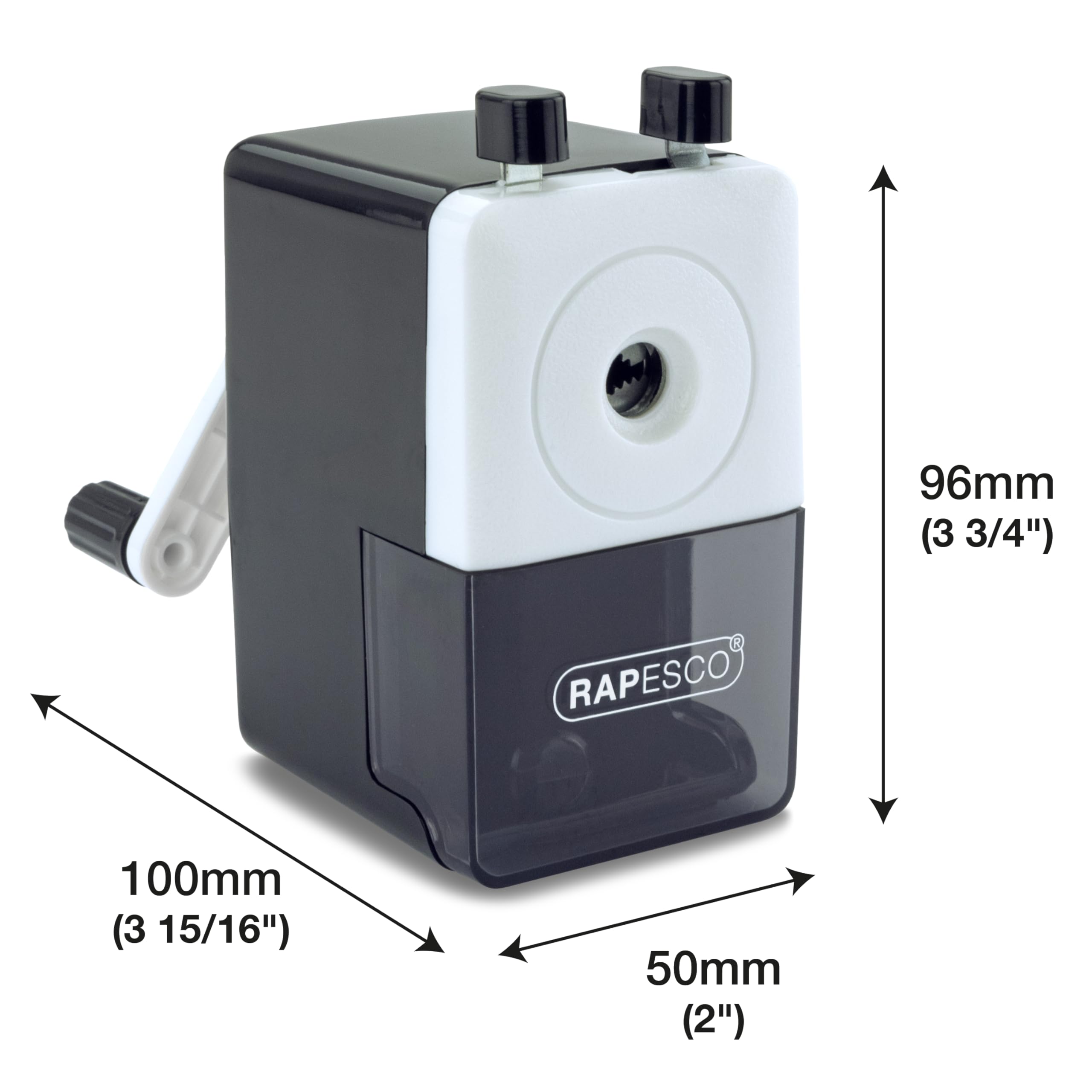 Amazon.com : Rapesco 64 Desk Top Pencil Sharpener, Black (R64000B2